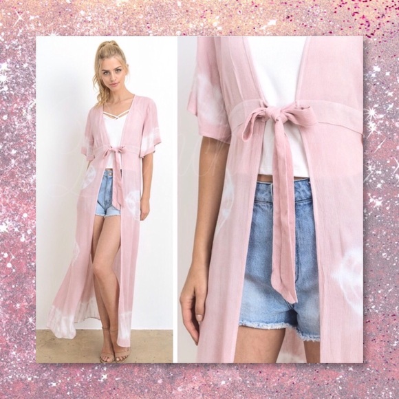 JUST IN🆕 Lightweight Tye Dye Maxi Length Duster - Picture 3 of 3